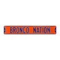 Authentic Street Signs Authentic Street Signs 70259 Bronco Nation - Boise State Street Sign 70259